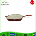 Rectangular enamel cast iron cookware